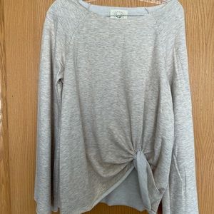 Gathered front sweatshirt